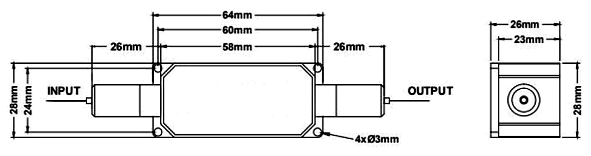 006 780-1080nm 20W TGG High Power In-Line Optical Isolator, Center Wavelength: 1064, 1030, 980, 780 or specified – KernsOptic