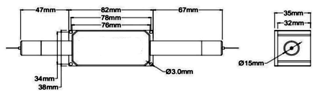 008 980-1080nm 50W-100W TGG High Power Optical Isolator, Center Wavelength: 1064, 1030, 980 or specified – KernsOptic