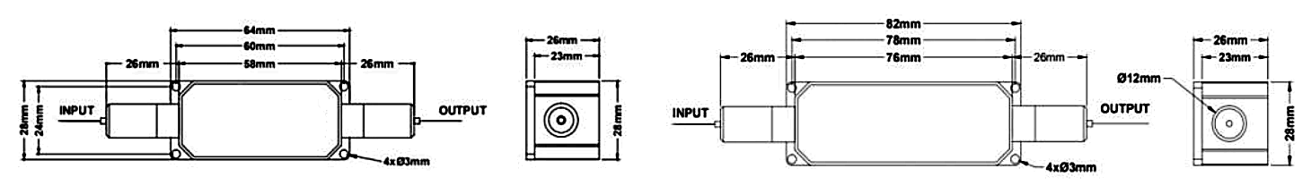 009 980-1080nm 20W TGG Multimode Optical Isolator, Center Wavelength: 1064, 1030, 980 or specified – KernsOptic
