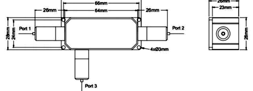016 780-1080nm 20W TGG High Power Optical Circulator, Center Wavelength: 1064, 1030, 980, 780 or specified – KernsOptic