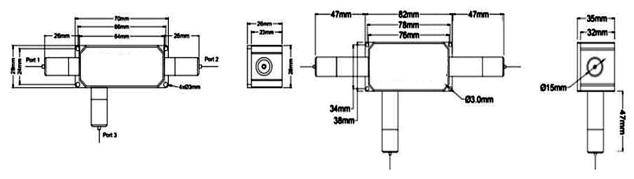 018 980-1080nm 20W TGG Multimode Optical Circulator, Center Wavelength: 1064, 1030, 980 or specified – KernsOptic