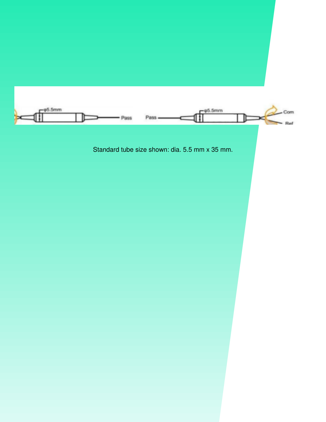 Package dimensions for 021 pm filter wdm