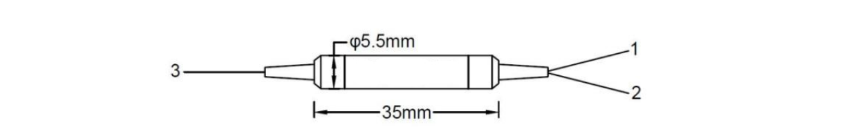 Package dimensions for 040 780 2050nm pm pbs pbc