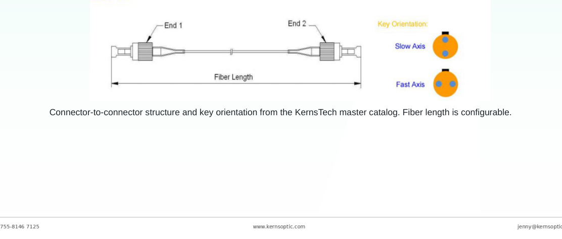 Package dimensions for 048 pm fiber patch cord