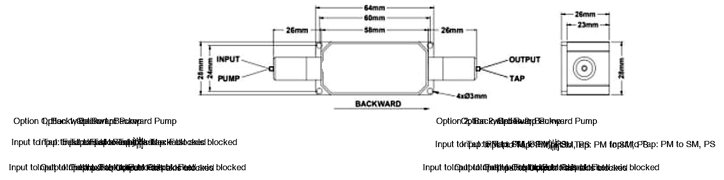 086 TGG Optical Isolator + Tap + WDM 3-in-1 Hybrid (980/1030nm, 980/1064nm), Signal Center Wavelength: 1064, 1030 – KernsOptic
