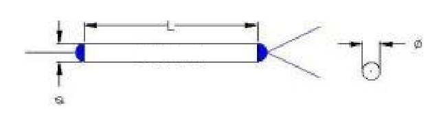 Package dimensions for 094 wideband fused fiber coupler fwbc