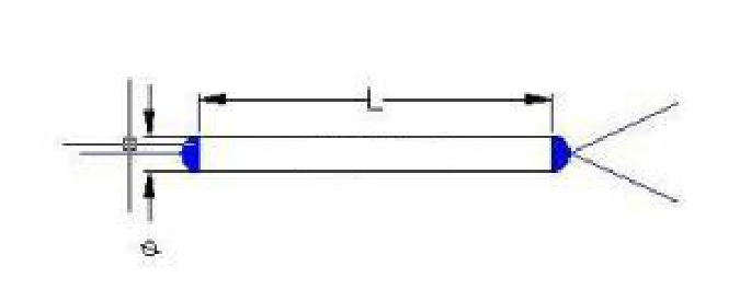 Package dimensions for 097 single window fused fiber coupler fsmc