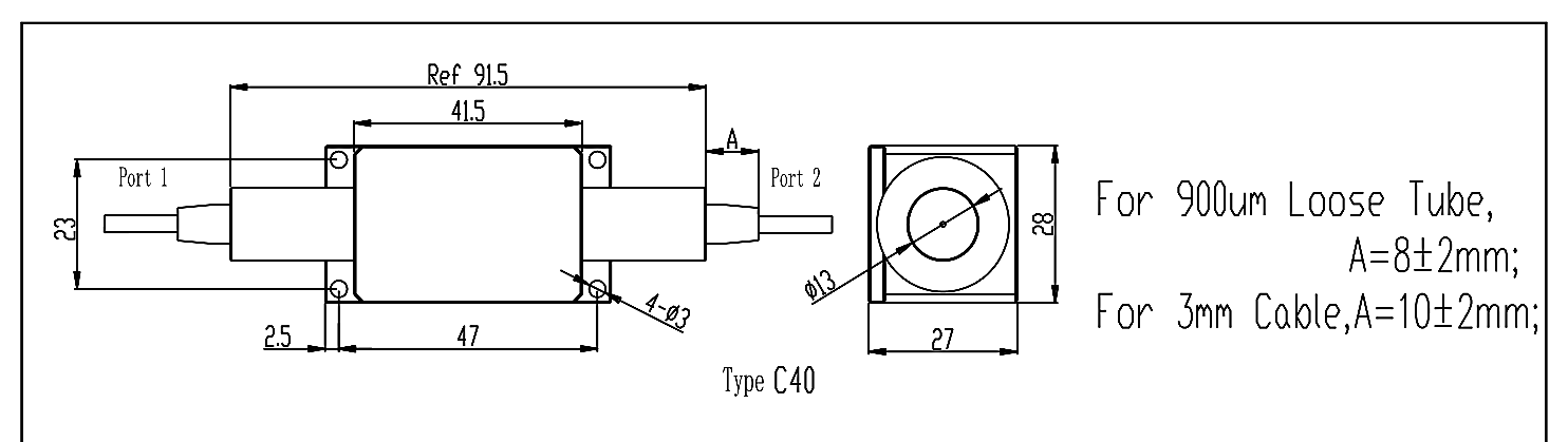 116 High Power Polarization-Insensitive Optical Isolator (1064nm, 10W to 50W), Center Wavelength: 1064, 1030, 980 – KernsOptic