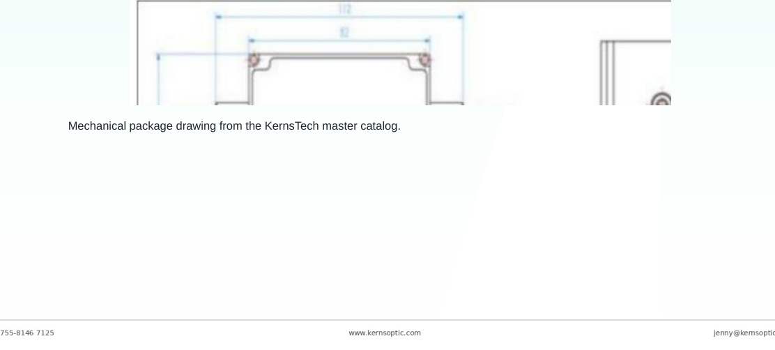 Package dimensions for 118 0 3 50w high power pm in line optical isolator