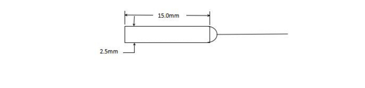 Package dimensions for 120 1310 1550nm pm faraday mirror