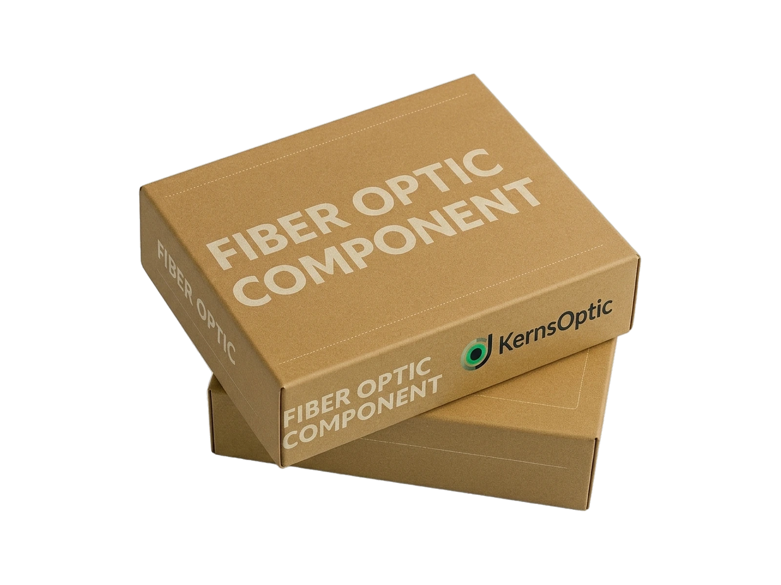Branded protective boxes for fiber optic components