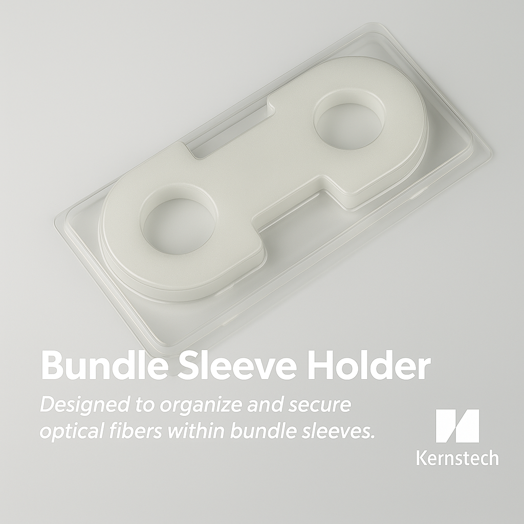 Custom bundle sleeve holder and fiber management part