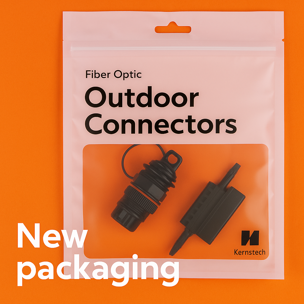 Custom outdoor fiber optic connector assembly