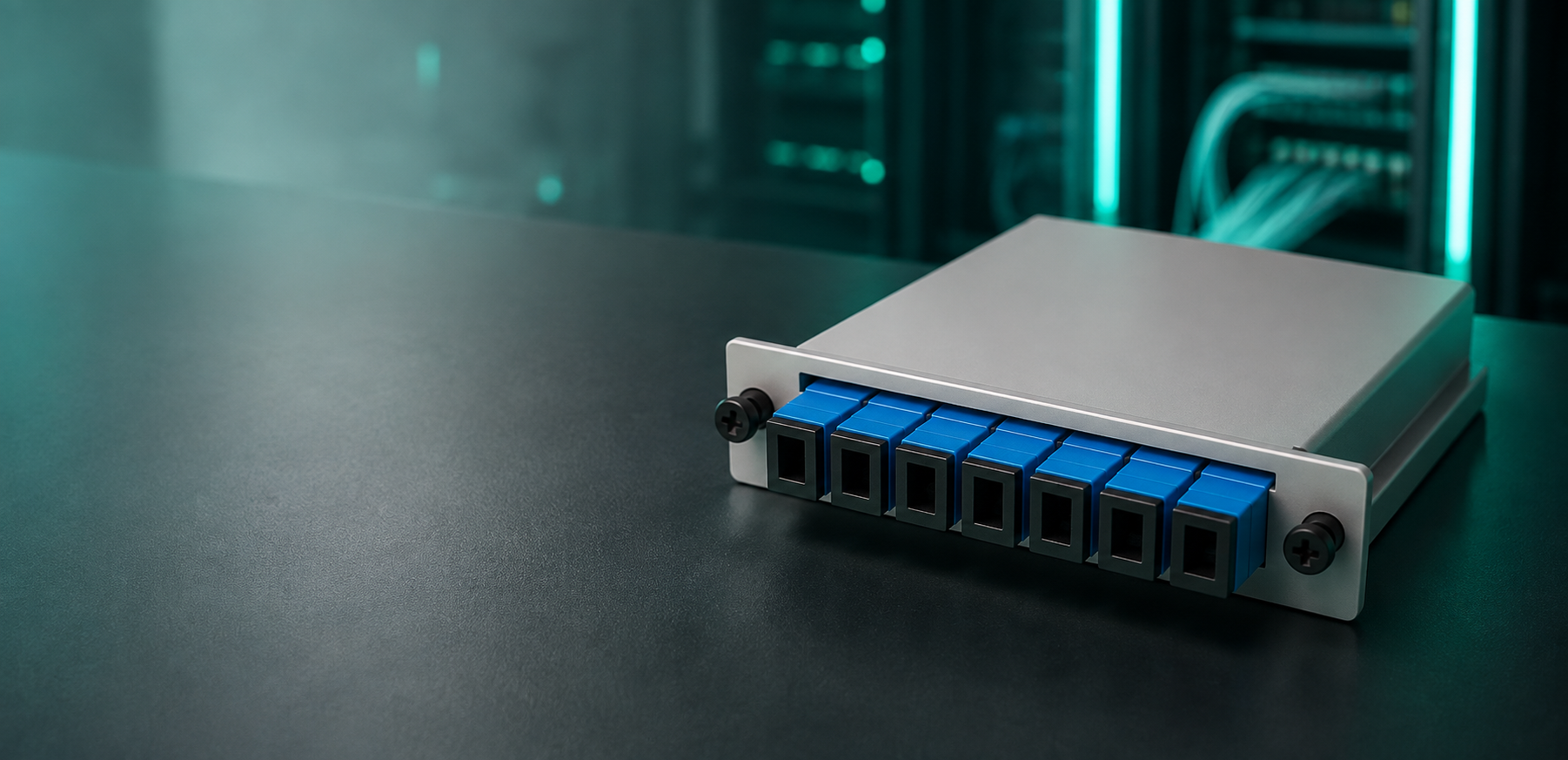 Optical network rack module for telecom and wavelength routing applications